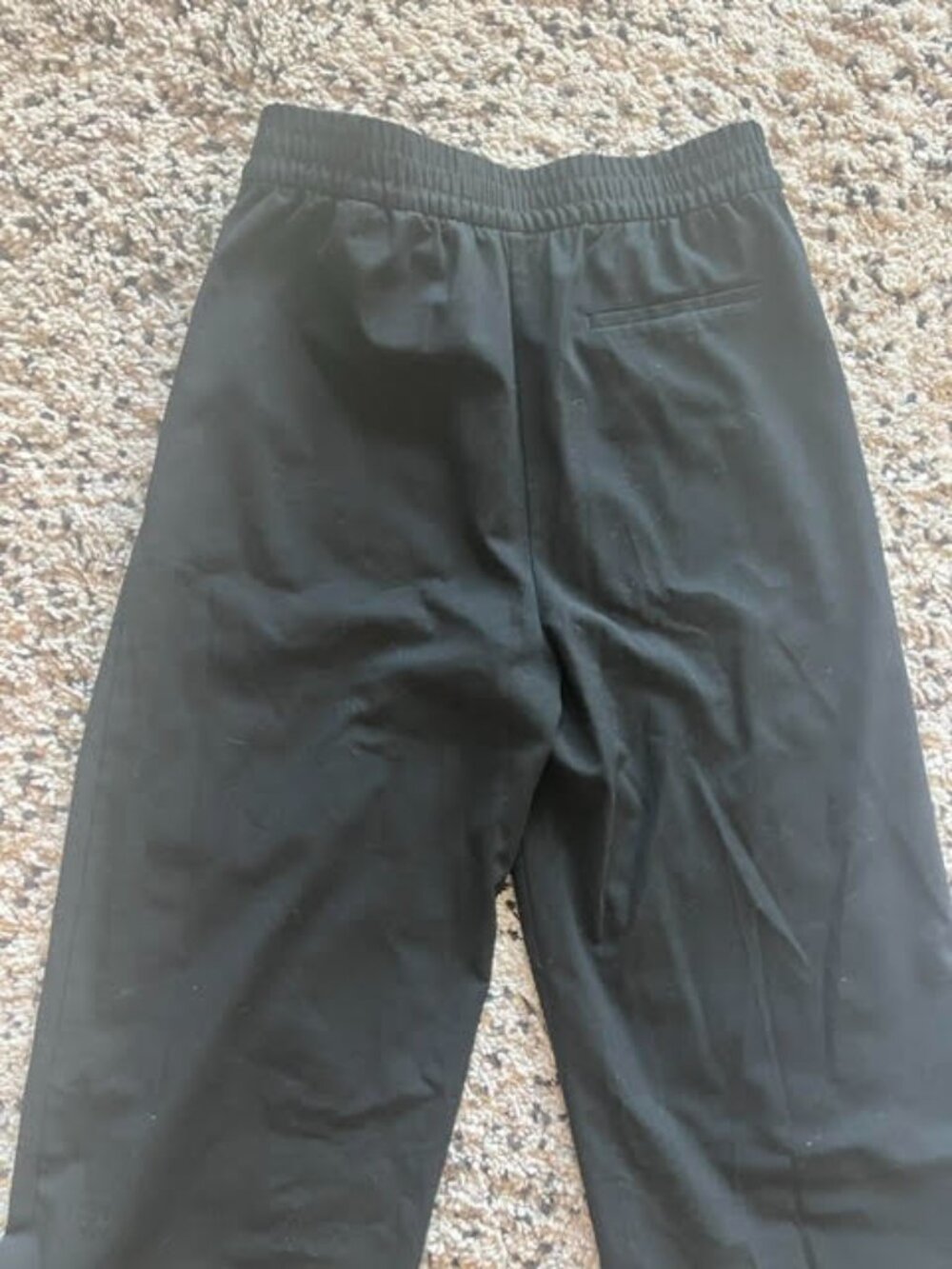 Marks & Spencer Black Elastic Waist Wide Leg Trousers - Picture 4 of 4